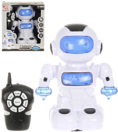 RC Robot 22cm chodí zpívá tančí na baterie Světlo Zvuk RC Robot 22cm chodí zpívá tančí na baterie Světlo Zvuk