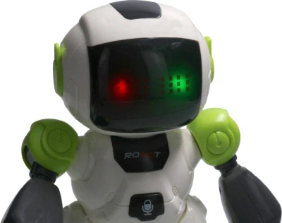 RC Robot na vysielačku chodí tancuje na batérie nahrávanie REC Svetlo Zvuk