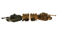 RC sada bojujících tanků German Tiger I a M1A2 1:28 RC sada bojujících tanků German Tiger I a M1A2 1:28