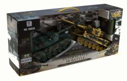 RC sada bojujících tanků German Tiger I a M1A2 1:28