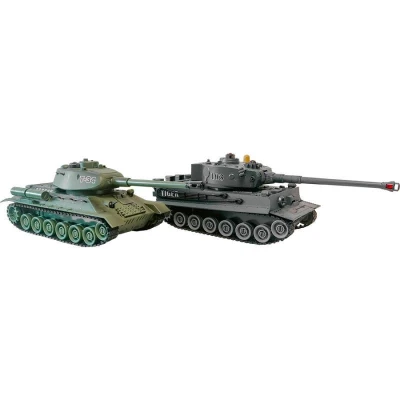 RC sada bojujících tanků Tiger I a T34/85 1:32 RC sada bojujících tanků Tiger I a T34/85 1:32
