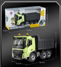 RC sklápěč Volvo s osvětlením a otevíracími dveřmi 2,4 GHz