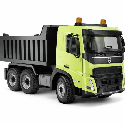 RC sklápěč Volvo s osvětlením a otevíracími dveřmi 2,4 GHz