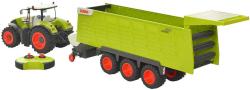 RC Traktor Claas Axion + přívěs na vysílačku 2,4GHz na baterie Světlo