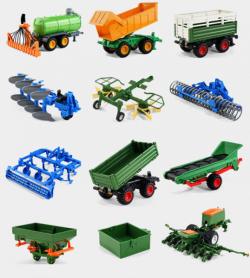 RC TRAKTOR s kombinovaným čelním nakladačem 1/24