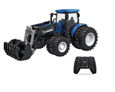 RC TRAKTOR s kombinovaným čelním nakladačem a dvojitými koly 1/24 RC TRAKTOR s kombinovaným čelním nakladačem a dvojitými koly 1/24