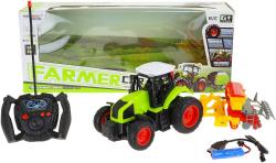 RC Traktor s lištou na vysílačku 27MHz 1:16 na baterie USB Světlo Zvuk RC Traktor s lištou na vysílačku 27MHz 1:16 na baterie USB Světlo Zvuk