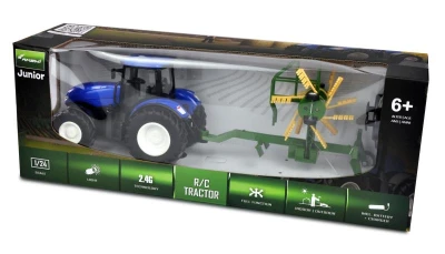 RC traktor se shrnovačem 1:24 RTR