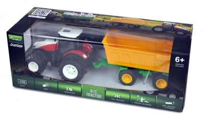 IQ models RC TRAKTOR se sklápěcím přívěsem 1/24 RC_301041 RTR 1:24