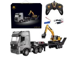 RC Truck s bagrem na dálkové ovládání 1:18 RTR