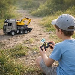 RC Truck s bagrem na dálkové ovládání 1:18 RTR