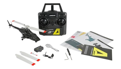 RC vrtulník Bell 222 Airwolf, 4kanálový, 6G, RTF