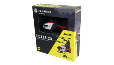 Amewi EC135 CX licence Johanniter koaxiální 3kanálový RTF RC vrtulník