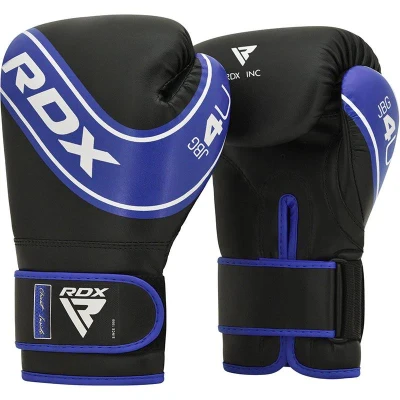 RDX Dětské boxerské rukavice 4B Robo, modro černé, 4 oz RDX Dětské boxerské rukavice 4B Robo, modro černé, 4 oz