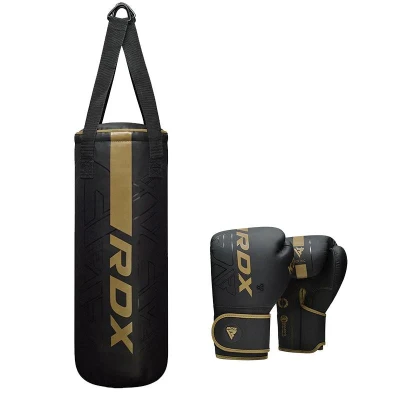 RDX Dětský boxovací pytel a rukavice F6 2FT KARA zlaté RDX Dětský boxovací pytel a rukavice F6 2FT KARA zlaté