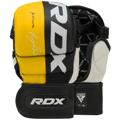 RDX Sparring rukavice T6 MMA žluté XL RDX Sparring rukavice T6 MMA žluté XL