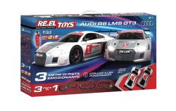 RE.EL Toys autodráha Audi R8 LMS GT3 1:43 3 metry, 3 sestavy, LED světla RE.EL Toys autodráha Audi R8 LMS GT3 1:43 3 metry, 3 sestavy, LED světla