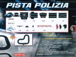 RE.EL Toys autodráha licencovaná Polizia 3v1 1:43 3 metry, 3 sestavy, LED světla