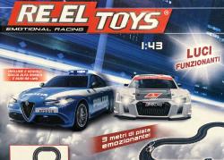 RE.EL Toys autodráha licencovaná Polizia 3v1 1:43 3 metry, 3 sestavy, LED světla