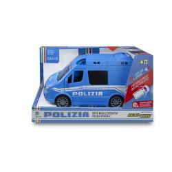 RE.EL Toys mobilní policejní jednotka Polizia 1:20 se světly a zvuky natahovací