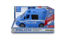 RE.EL Toys mobilní policejní jednotka Polizia 1:20 se světly a zvuky natahovací