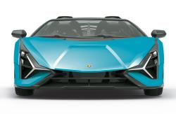 RE.EL Toys RC auto Lamborghini Sian 1:12 modrá metalíza, proporcionální RTR LED 2,4Ghz