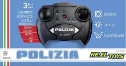 RE.EL Toys RC vrtulník policejní 3 kanály, gyroskop RTF sada