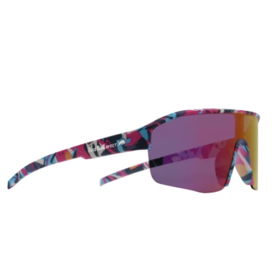 Red bull spect DUNDEE-010 matt blue-pink pattern smoke with pink-yellow mirror CAT 3 sluneční brýle