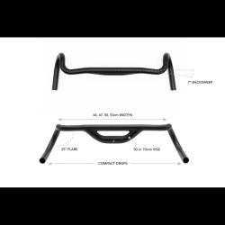 Redshift řidítka Top Shelf 44cm, 50mm Rise