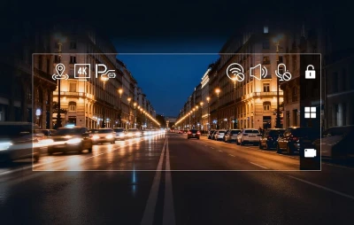 Redtiger F7N WiFi 4K + 1080p černá palubní kamera