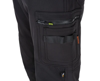 Bennon REFLECTOS Trousers black/yellow