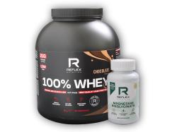 Reflex Nutrition 100% Whey Protein 2000g + Magnesium Bisglycinate 90 kapslí ZDARMA Reflex Nutrition 100% Whey Protein 2000g + Magnesium Bisglycinate 90 kapslí ZDARMA