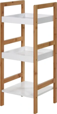 Regál 30x30x72cm, 3 police, MDF BÍ/bambus