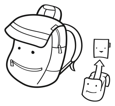 Reisenthel Backpack Kids ABC friends modrý dětský batoh