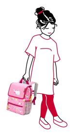 Reisenthel Backpack Kids Abc friends pink batoh