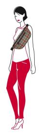 Reisenthel Beltbag M Glencheck Red ledvinka