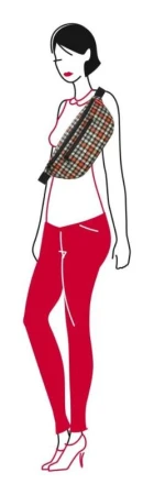 Reisenthel Beltbag M Glencheck Red ledvinka