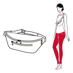 Reisenthel Beltbag M Glencheck Red ledvinka