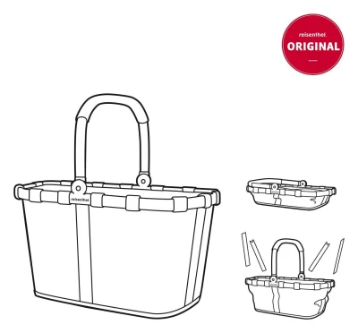 Reisenthel CarryBag Frame zlato-černý nákupní košík