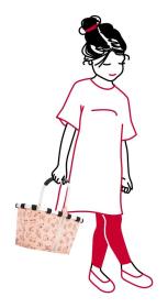 Reisenthel Carrybag XS Kids Cats and dogs rose taška