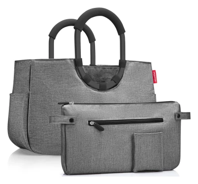 Reisenthel Loopshopper M Frame Twist Silver nákupní taška