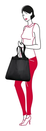 Reisenthel Mini Maxi Shopper černá skládací nákupní taška
