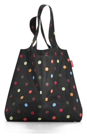 Reisenthel Mini Maxi Shopper Dots černá nákupní taška