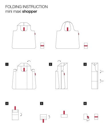 Reisenthel Mini Maxi Shopper Dots černá nákupní taška