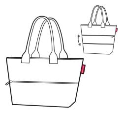 Reisenthel Shopper e1 Twist Silver dámská kabelka