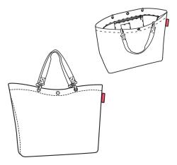 Reisenthel Shopper XL Twist Silver kabelka