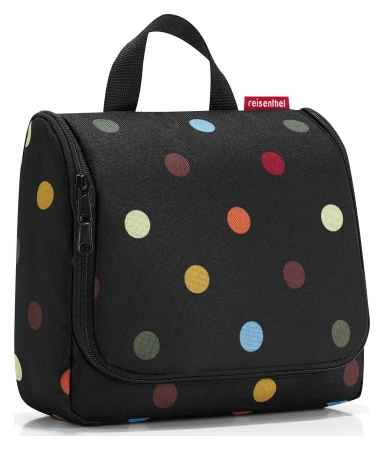 Reisenthel ToiletBag Dots černá toaletní taška