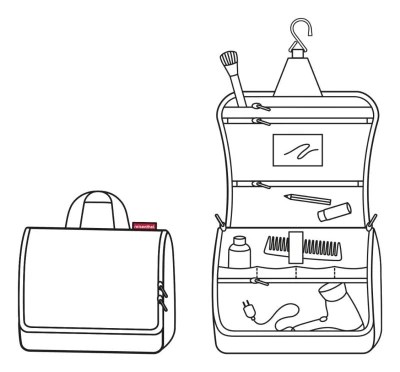 Reisenthel Toiletbag XL Twist Silver toaletní taška