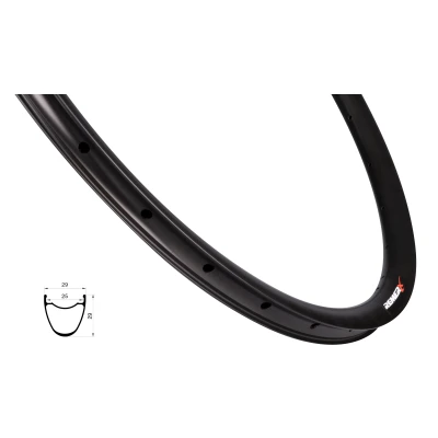 REMERX Ráfek S-DISC 622x25, 32děr, černý REMERX Ráfek S-DISC 622x25, 32děr, černý