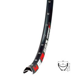 REMERX Ráfek WER 523, 584x23, 32d, černý REMERX Ráfek WER 523, 584x23, 32d, černý